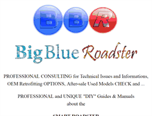 Tablet Screenshot of bigblueroadster.net